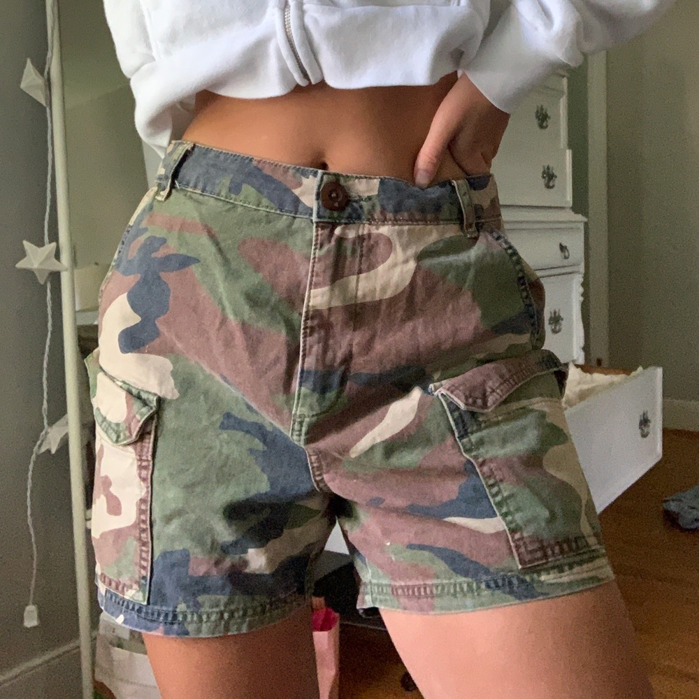 Urban Outfitters camo cargo shorts